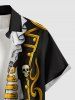 Pirate Costume Pattern Print Hawaii Button Pocket Shirt For Men -  
