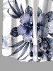 Chemise hawaïenne grande taille pour homme, à imprimé feuilles d'hibiscus, boutons et poche. - Blanc M