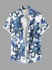 Hibiscus Flower Octopus Print Plus Size Matching Hawaii Beach Outfit For Couples -  