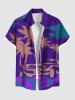 Coconut Tree Car Geometric Colorblock Print Plus Size Matching Hawaii Beach Outfit For Couples -  