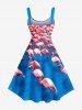 Robe hawaïenne grande taille à imprimé flamants roses - Rose  M