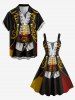 Pirate Costume Pattern Print Hawaii A Line Dress -  