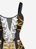 Pirate Costume Pattern Print Hawaii A Line Dress -  