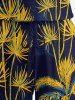Matching Hawaii Shirt and Romper Beach Outfit Coconut Tree Plant Print For Couples -  