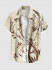 Matching Hawaii Shirt and Romper Beach Outfit Floral Pattern Printed for Couples -  