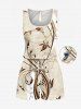 Matching Hawaii Shirt and Romper Beach Outfit Floral Pattern Printed for Couples -  