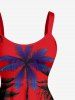 Coconut Tree Ombre Print Hawaii Tank Dress -  