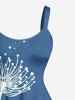Plant Print Hawaii A Line Dress - Pers 3X