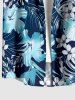 Hibiscus Flowers Tropical Leaf Print Matching Hawaii Beach Outfit For Couples -  