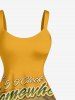 Parrots Fruit Juice Flowers Leaf Print Hawaii Tank Dress -  