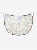 Tenue de plage hawaïenne assortie grande taille pour couples, imprimée tête de mort, ananas, feuilles tropicales et fleurs d'hibiscus - Cadetblue 