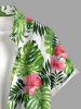 Hibiscus Flower Tropical Leaf Print Plus Size Matching Hawaii Beach Outfit For Couples -  