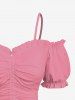 Hibiscus Flower Tropical Leaf Print Plus Size Matching Hawaii Beach Outfit For Couples -  
