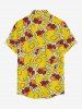 Ducks Print Buttons Pocket Hawaii Shirt For Men -  