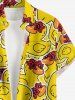 Ducks Print Buttons Pocket Hawaii Shirt For Men -  
