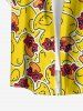 Ducks Print Buttons Pocket Hawaii Shirt For Men -  