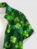 St. Patrick's Day Clovers Print Plus Size Matching Outfit For Couples -  