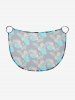 Paréo de plage convertible grande taille à imprimé floral tropical et hibiscus, style hawaïen - Bleu profond XS