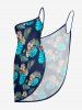 Paréo de plage convertible grande taille à imprimé floral tropical et hibiscus, style hawaïen - Bleu profond XS