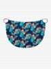 Paréo de plage convertible grande taille à imprimé floral tropical et hibiscus, style hawaïen - Bleu profond 3X