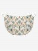 Paréo de plage convertible grande taille à imprimé feuilles tropicales et fleurs d'hibiscus, style hawaïen - Beige 2X
