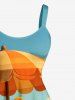 Duck Sea Beach Print Hawaii A Line Dress -  
