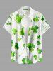 St. Patrick's Day Clover Print Plus Size Matching Outfit For Couples -  