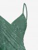 Paréo de plage convertible grande taille à imprimé floral, feuilles et branches, style hawaïen - Vert clair XXS
