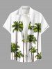 Coconut Tree Print Plus Size Matching Hawaii Beach Outfit For Couples -  
