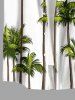 Coconut Tree Print Plus Size Matching Hawaii Beach Outfit For Couples -  