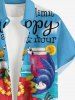 Chemise hawaïenne grande taille pour homme, à imprimé perroquet, jus de fruits, hibiscus et paysage marin, boutons et poche. - Bleu L
