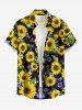 Sunflower Print Matching Hawaii Beach Outfit For Couples -  