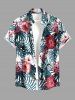 Hibiscus Flowers Tropical Leaf Print Matching Hawaii Beach Outfit For Couples -  