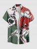 Flower Leaf Painting Print Plus Size Matching Hawaii Beach Outfit For Couples -  