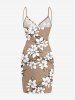 Flowers Leaf Print Convertible Hawaii Beach Cover -  