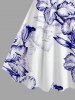 Robe débardeur hawaïenne à imprimé hibiscus grande taille - Blanc S