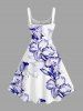 Robe débardeur hawaïenne à imprimé hibiscus grande taille - Blanc S