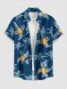 Pineapple Coconut Tree Print Matching Hawaii Beach Outfit For Couples -  