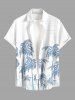 Coconut Tree Print Plus Size Matching Hawaii Beach Outfit For Couples -  