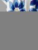 Flower Print Hawaii Button Pocket Shirt For Men -  
