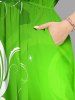 St. Patrick's Day Curve Branch Print Matching Hawaii Beach Outfit For Couples -  