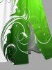 St. Patrick's Day Curve Branch Print Matching Hawaii Beach Outfit For Couples -  