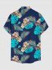 Tropical Leaf Hibiscus Flower Print Matching Hawaii Beach Outfit For Couples -  