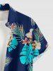 Tropical Leaf Hibiscus Flower Print Matching Hawaii Beach Outfit For Couples -  