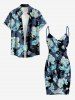 Flowers Print Convertible Hawaii Beach Cover -  