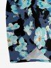 Flowers Print Convertible Hawaii Beach Cover -  