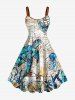 Turtle Sailor Coloured Glass Print Plus Size Matching Hawaii Beach Outfit For Couples -  