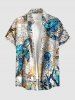 Turtle Sailor Coloured Glass Print Plus Size Matching Hawaii Beach Outfit For Couples -  