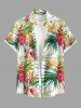 Hibiscus Flower Tropical Leaf Print Plus Size Matching Hawaii Beach Outfit For Couples -  