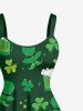 Robe débardeur imprimée bière et clous de girofle pour la Saint-Patrick (grandes tailles) - Vert profond XS